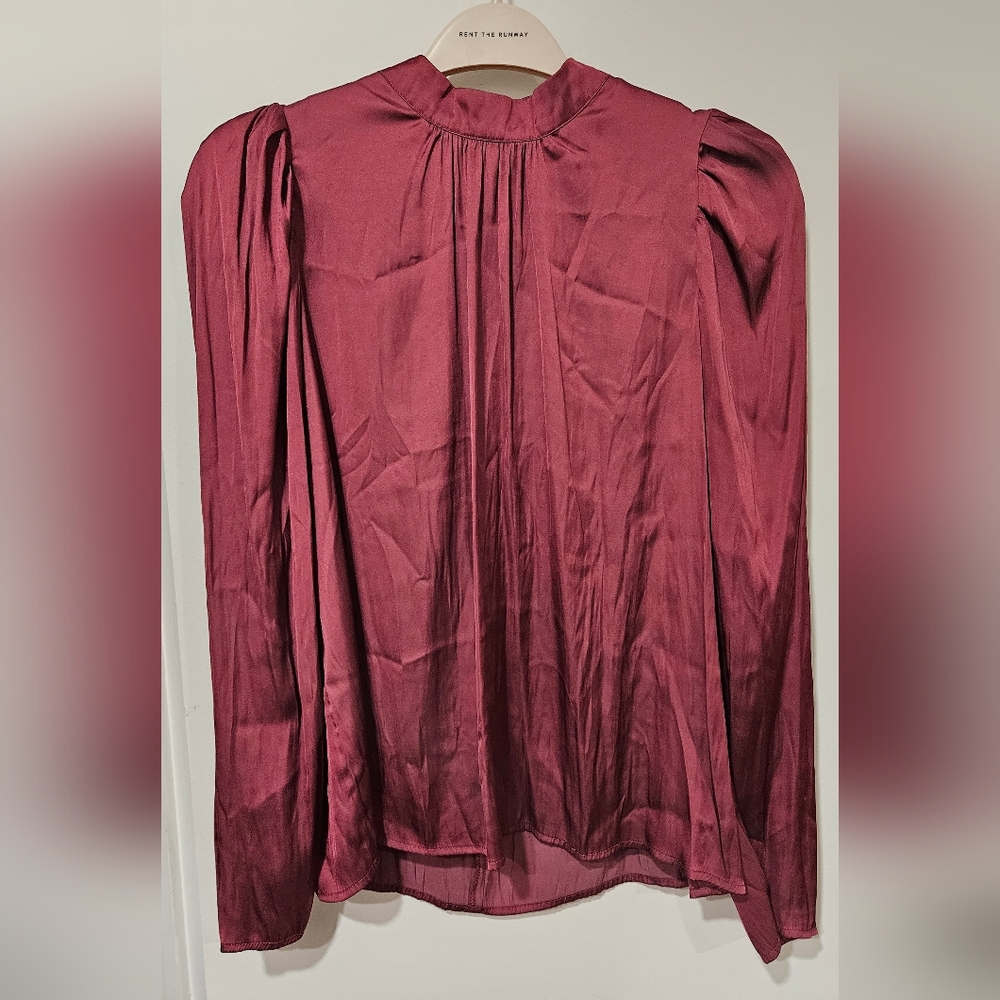 Greylin Mock Neck Blouse